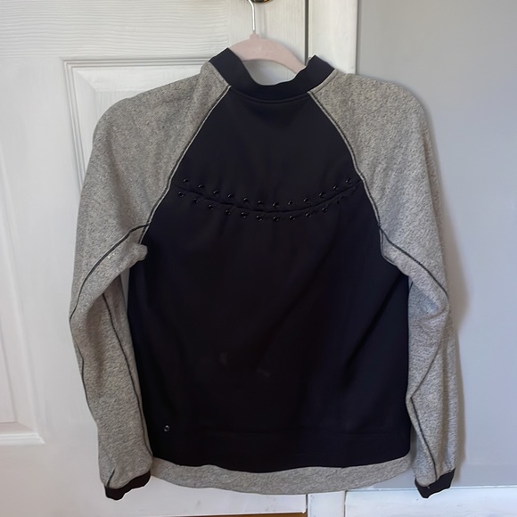 Black and grey lululemon full zip jacket - Picture 2 of 3